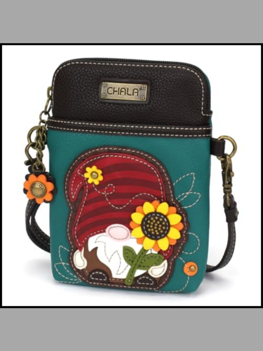 PU Leather Crossbody Cell Phone Purse Wristlet Handbag Adjustable Strap